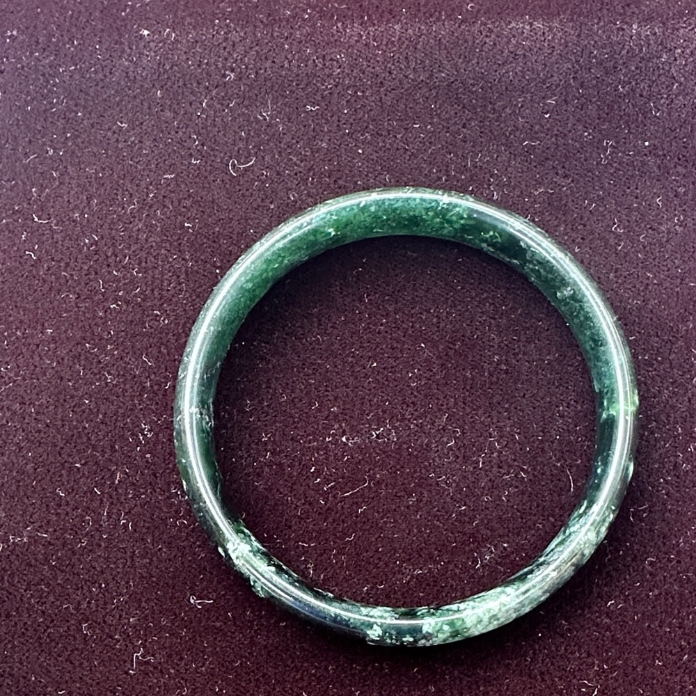 Green Jade Bangle Bracelet